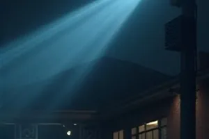 《旧唱片与雨》封面，黑胶唱片与窗外的雨痕